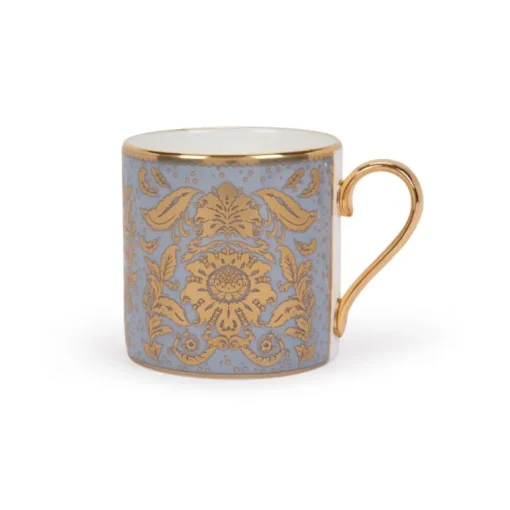 Acanthus Grey Coffee Cup And Saucer