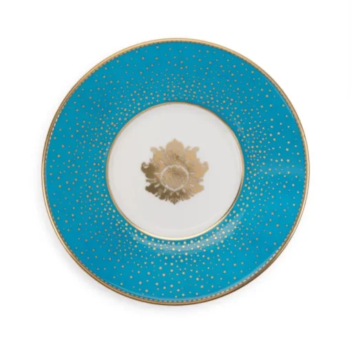 Acanthus Turquoise Coffee Cup And Saucer