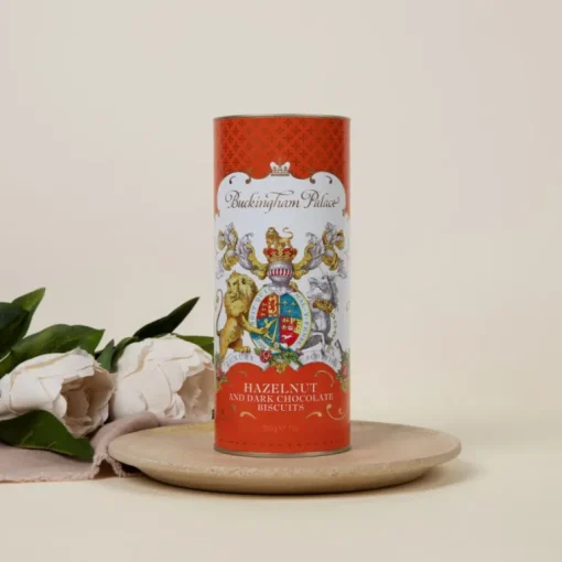 Buckingham Palace Hazelnut And Chocolate Chip Biscuit Tube