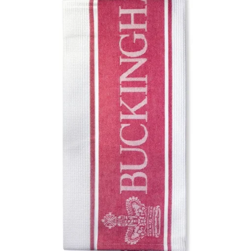 Buckingham Palace Red Waffle Tea Towel