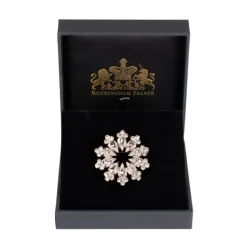 Crystal Decagon Brooch