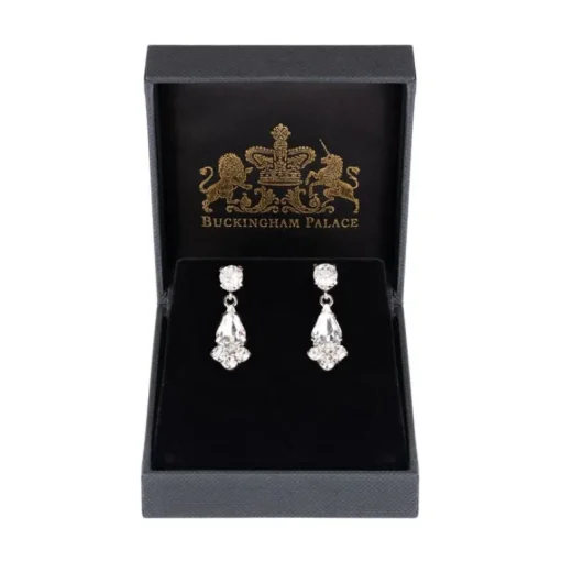 Crystal Decagon Earrings