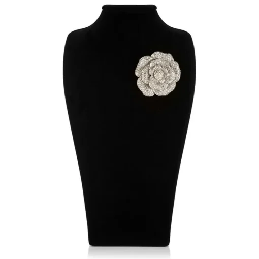 Crystal Rose Brooch