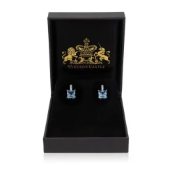 Crystal Square Drop Earrings