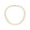 Gold Hematite And White Pearl Collar