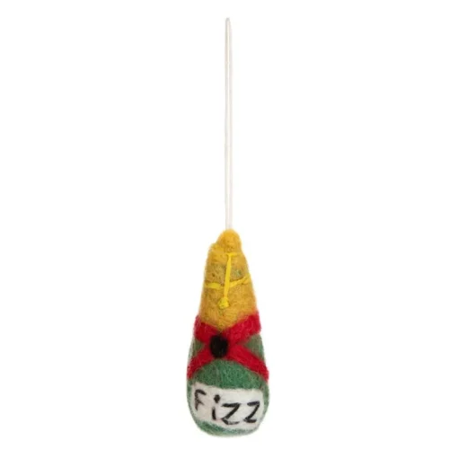 Miniature Champagne Felt Decoration