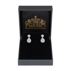Silver Drop Teardrop Earrings