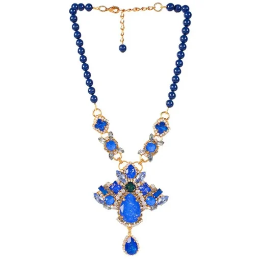 Vicki Sarge Large Blue Necklace